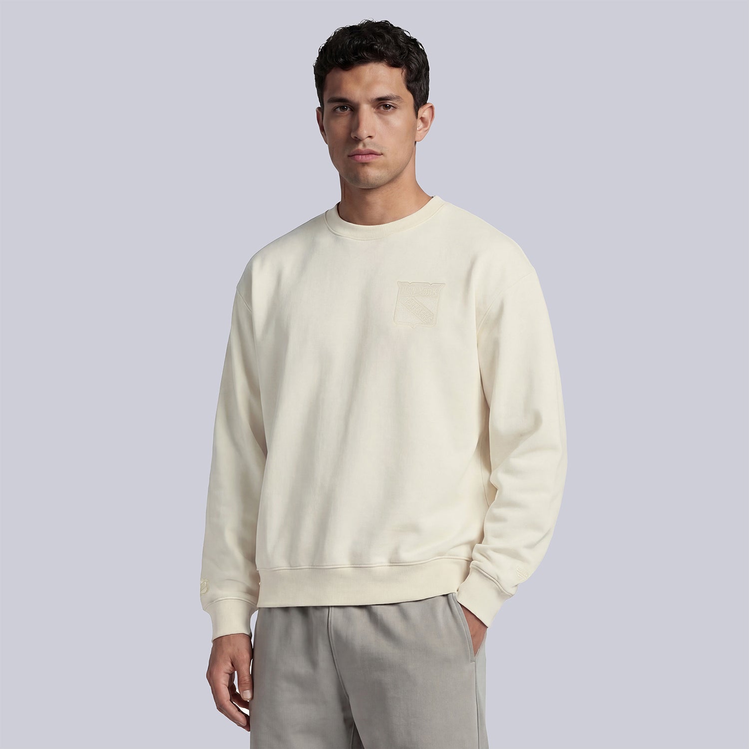 GAME 7 x Rangers Centennial Heritage Patch Crewneck - Front View