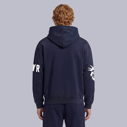 GAME 7 x Rangers Centennial Vintage Washed Embroidery Hoodie - Back View