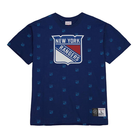 Mitchell & Ness Rangers All Over Print T-Shirt