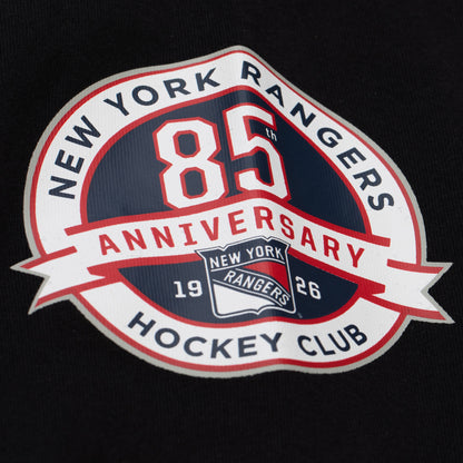 Mitchell & Ness Rangers Black Training Camp Longsleeve Tee - Patch View