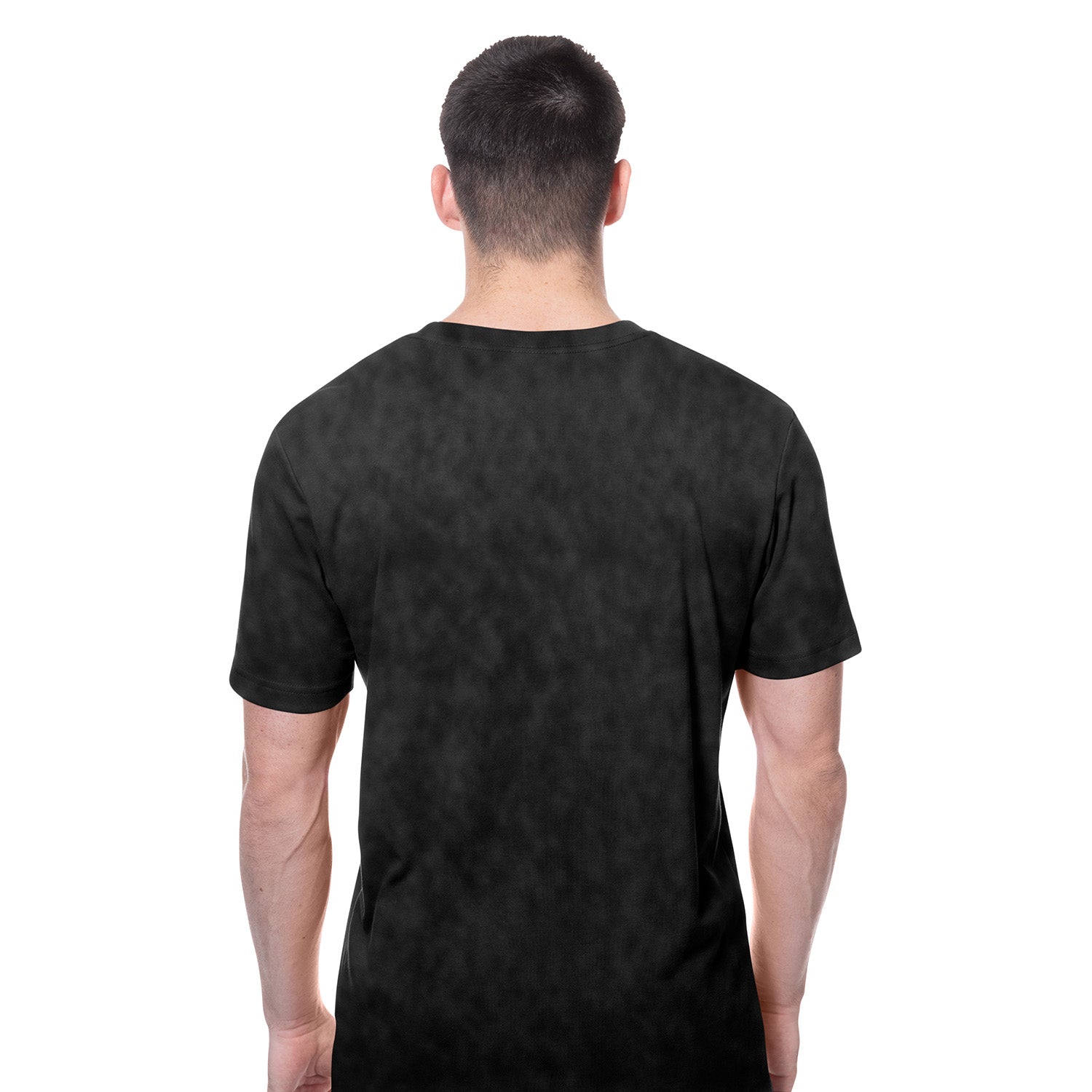 New Era Rangers Throwback Collection Washed Black Tee - Back View