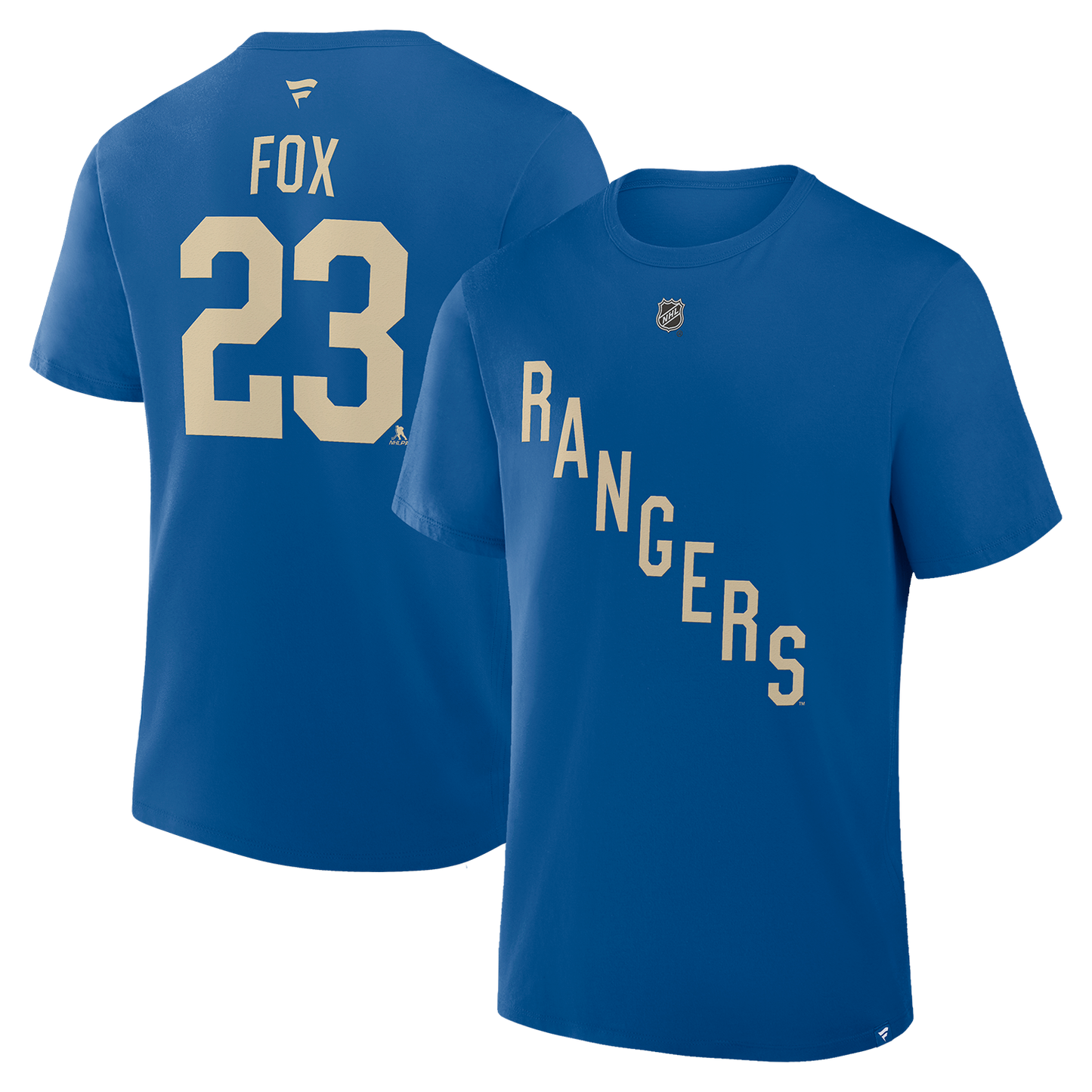 Fanatics Rangers 25-26 Centennial Adam Fox Name & Number Tee Fanatics Rangers 25-26 Centennial Adam Fox Name & Number Tee