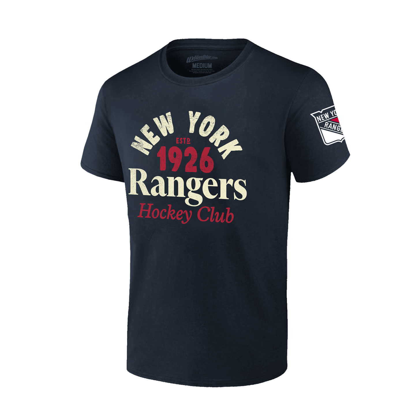 We Bleed Blue 1926 Collection Navy Tee - Front View