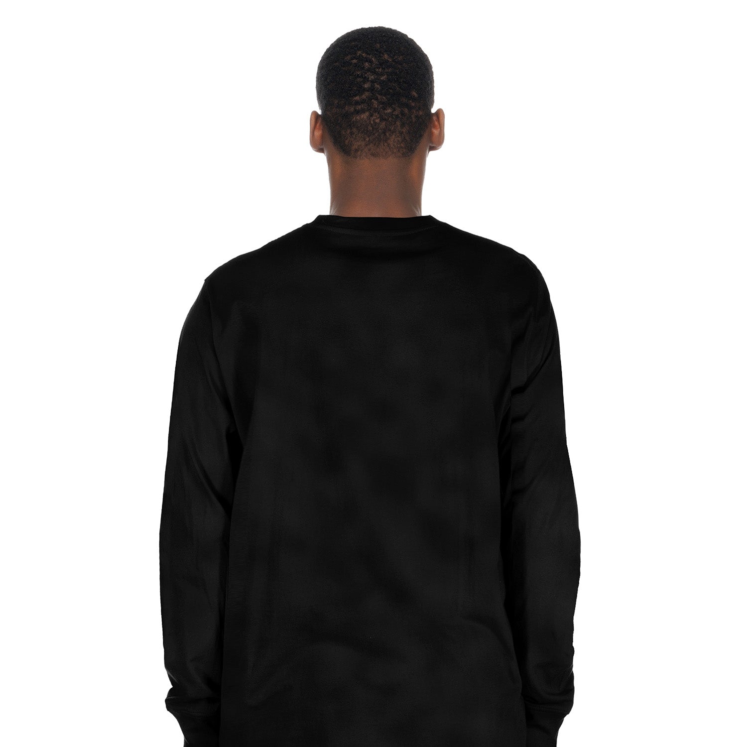 New Era Rangers Sport Classics Black Longsleeve Graphic Tee - Back View