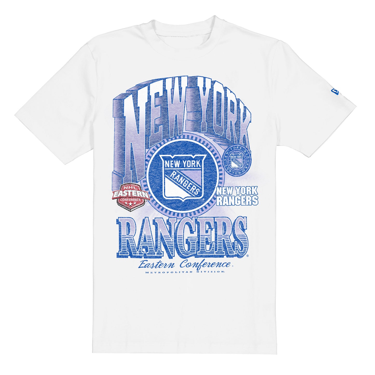 New Era Rangers White Sport Classics Graphic Tee - Front View