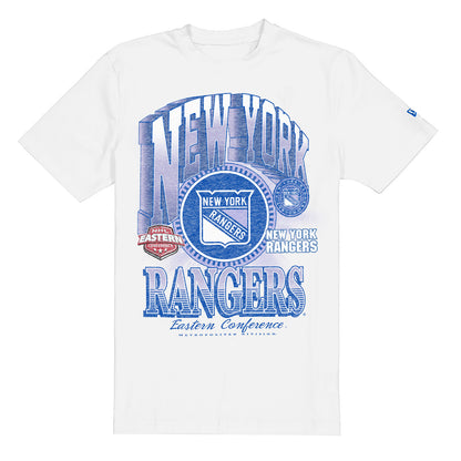 New Era Rangers White Sport Classics Graphic Tee - Front View