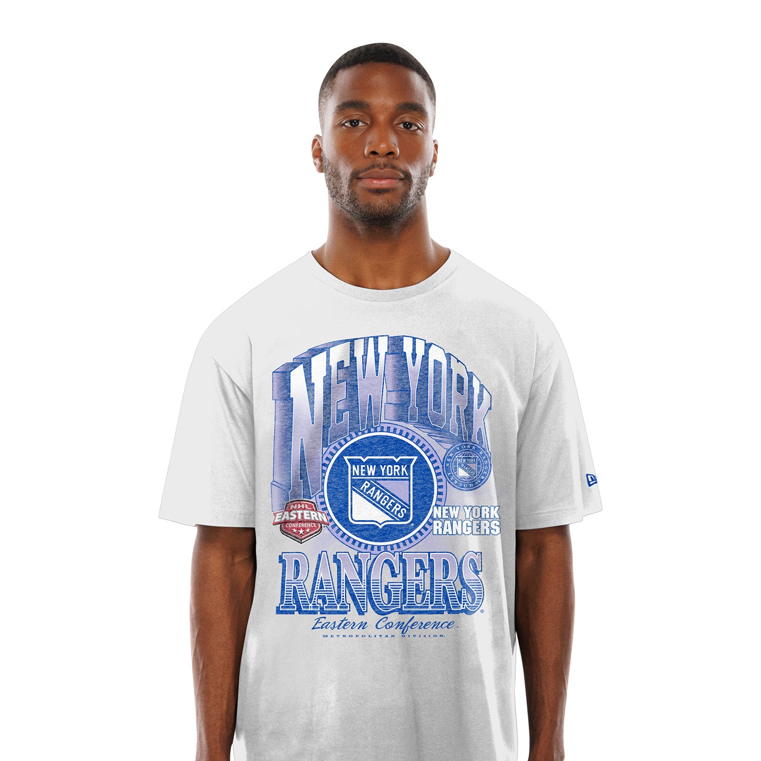 New Era Rangers White Sport Classics Graphic Tee - Front View