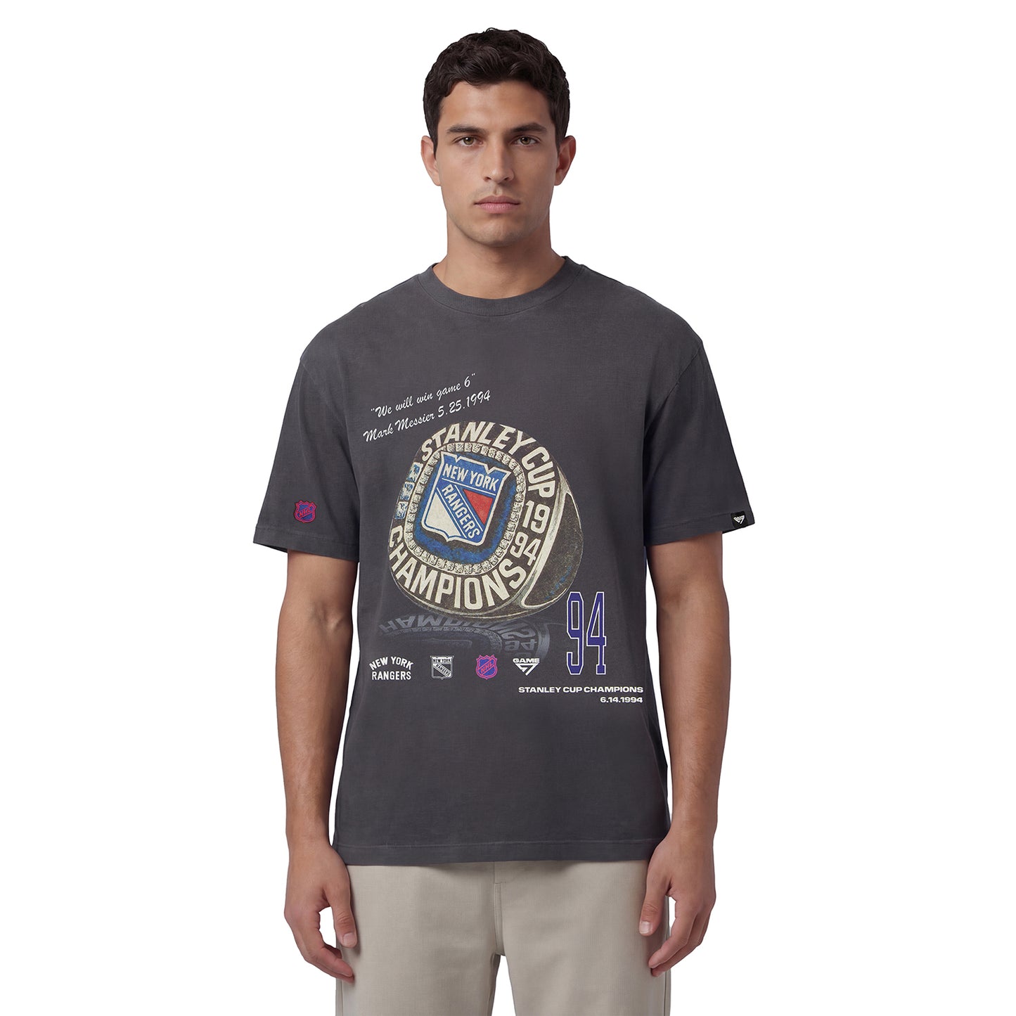 GAME 7 x Rangers Centennial Championship Ring Tee - Front View