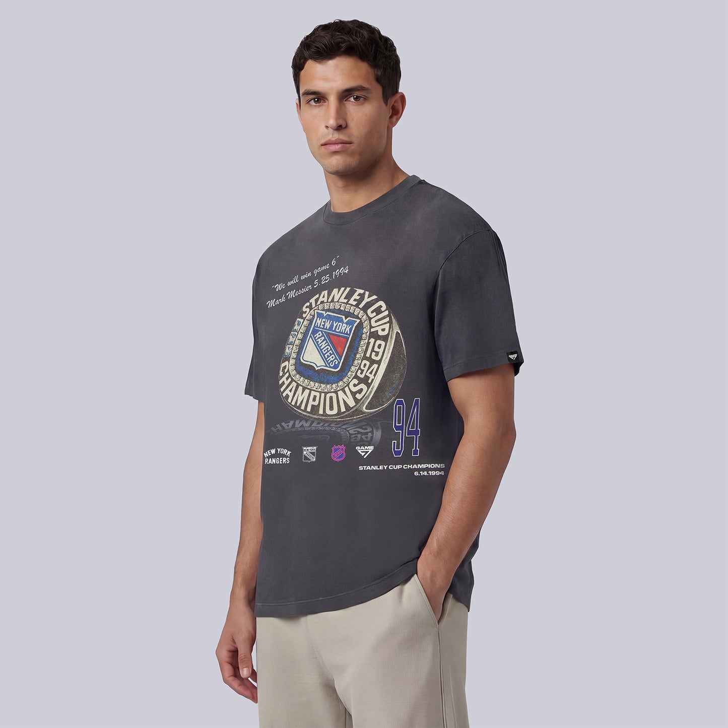 GAME 7 x Rangers Centennial Championship Ring Tee - Side View