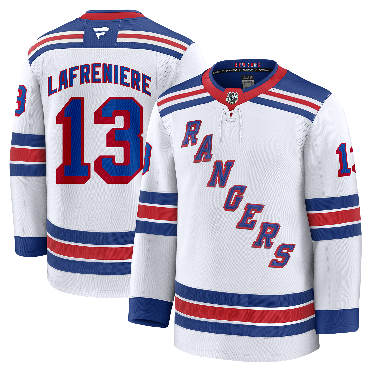 Alexis Lafrenière Fanatics Authentic Road Jersey - Full View
