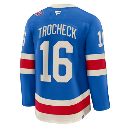 Vincent Trocheck Fanatics Premium Centennial Jersey In Blue - Back View