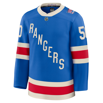 Will Cuylle Fanatics Premium Centennial Jersey In Blue - Front View