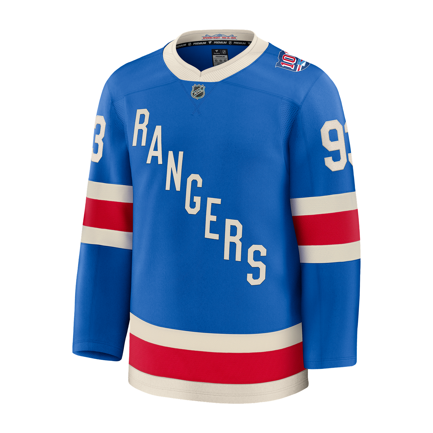 Mika Zibanejad Fanatics Premium Centennial Jersey In Blue -  Front View