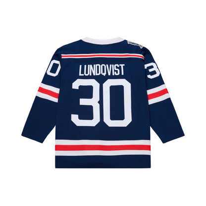 Mitchell & Ness Rangers Henrik Lundqvist 2018 Winter Classic Power Play Jersey - Back View