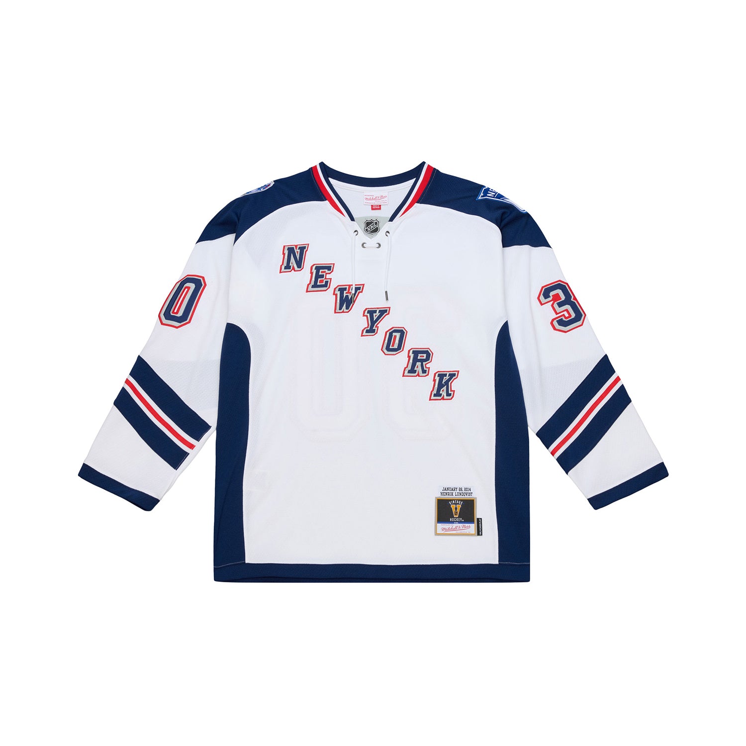 Mitchell & Ness Rangers Henrik Lundqvist 2014 Stadium Series Power Play Jersey - Front View