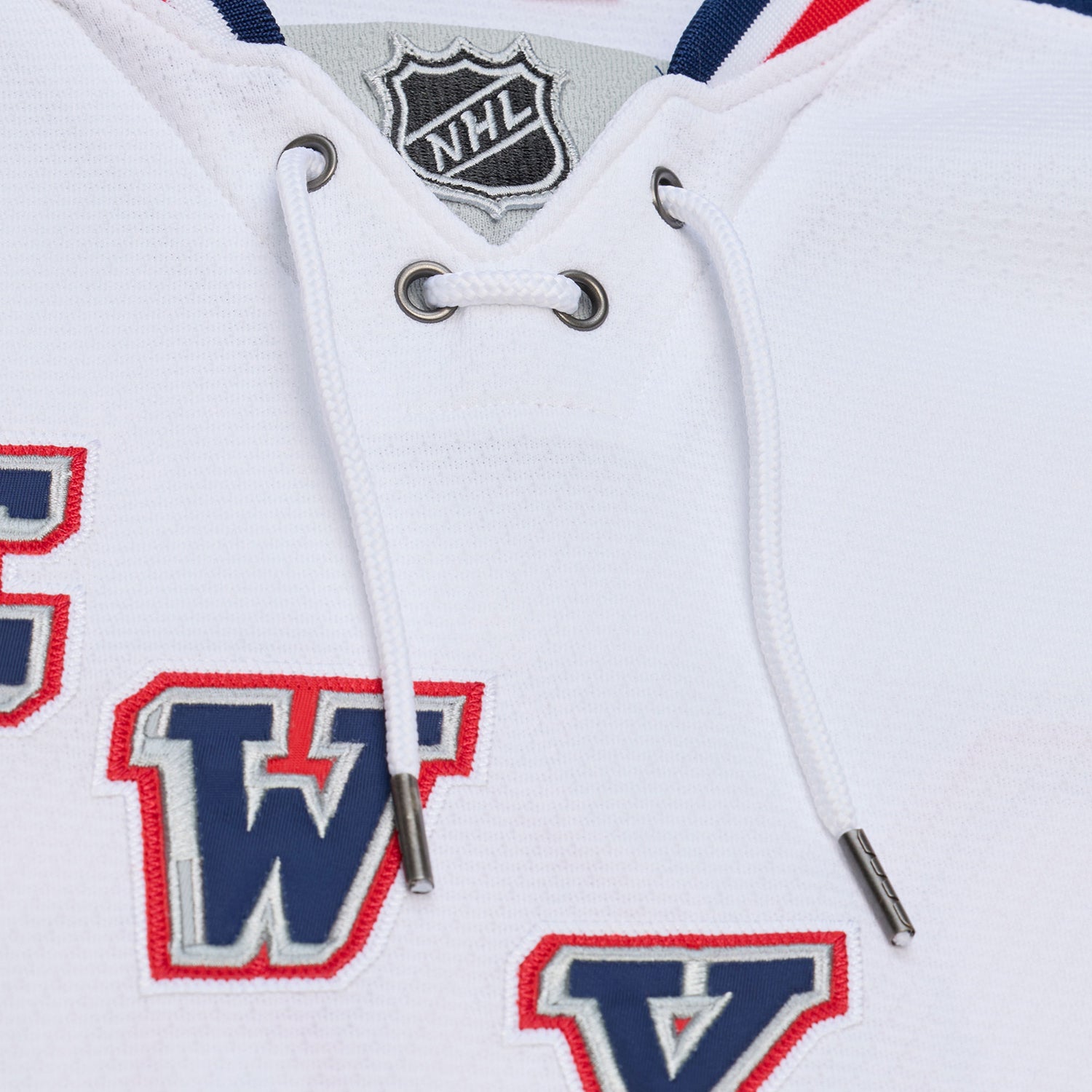 Mitchell & Ness Rangers Henrik Lundqvist 2014 Stadium Series Power Play Jersey - Neck View