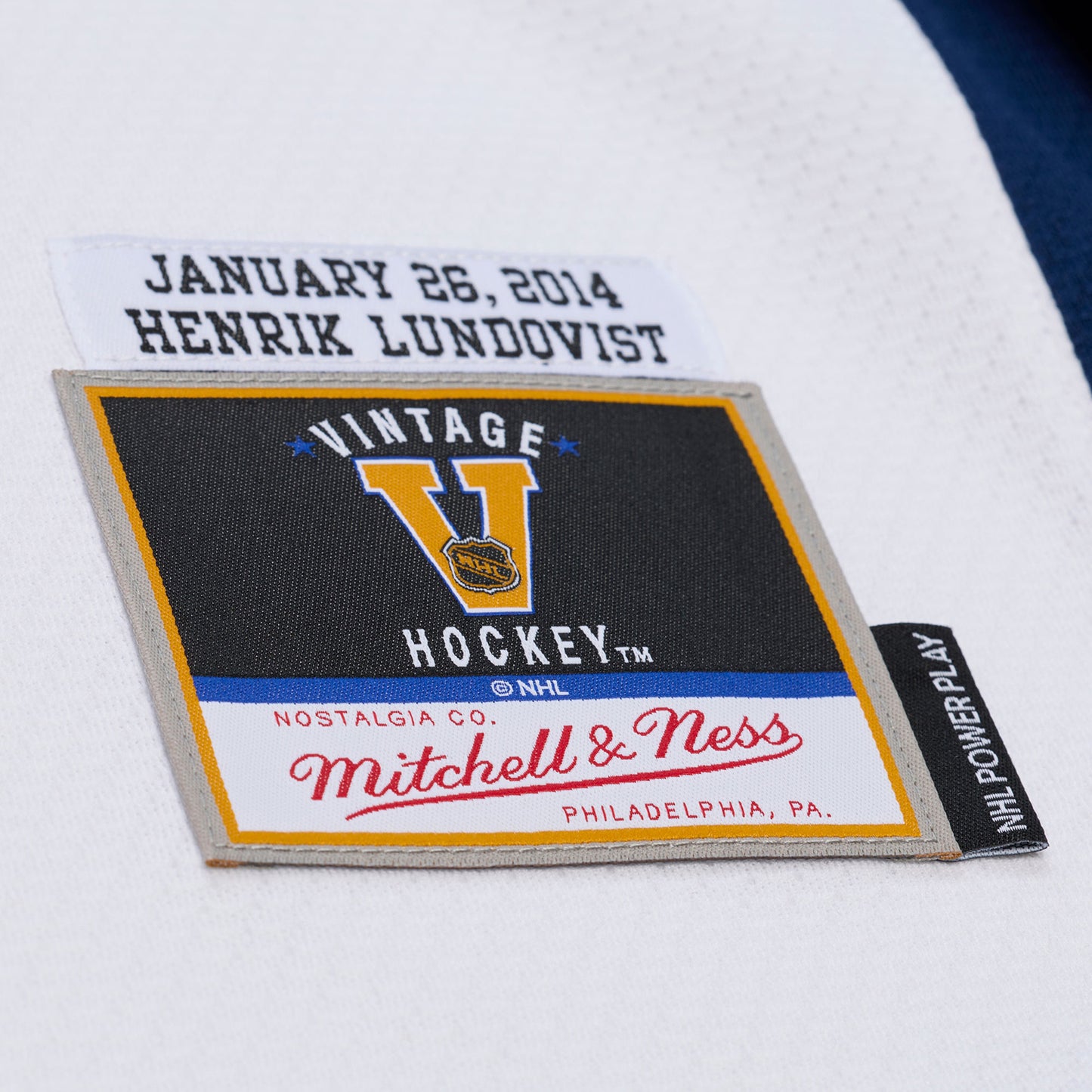 Mitchell & Ness Rangers Henrik Lundqvist 2014 Stadium Series Power Play Jersey - Tag View