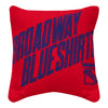 Northwest Rangers Invert Double Sided Jacquard Pillow - In Blue And Red - Front View