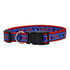 New York Rangers Pet Satin Collar - In Blue - Front View