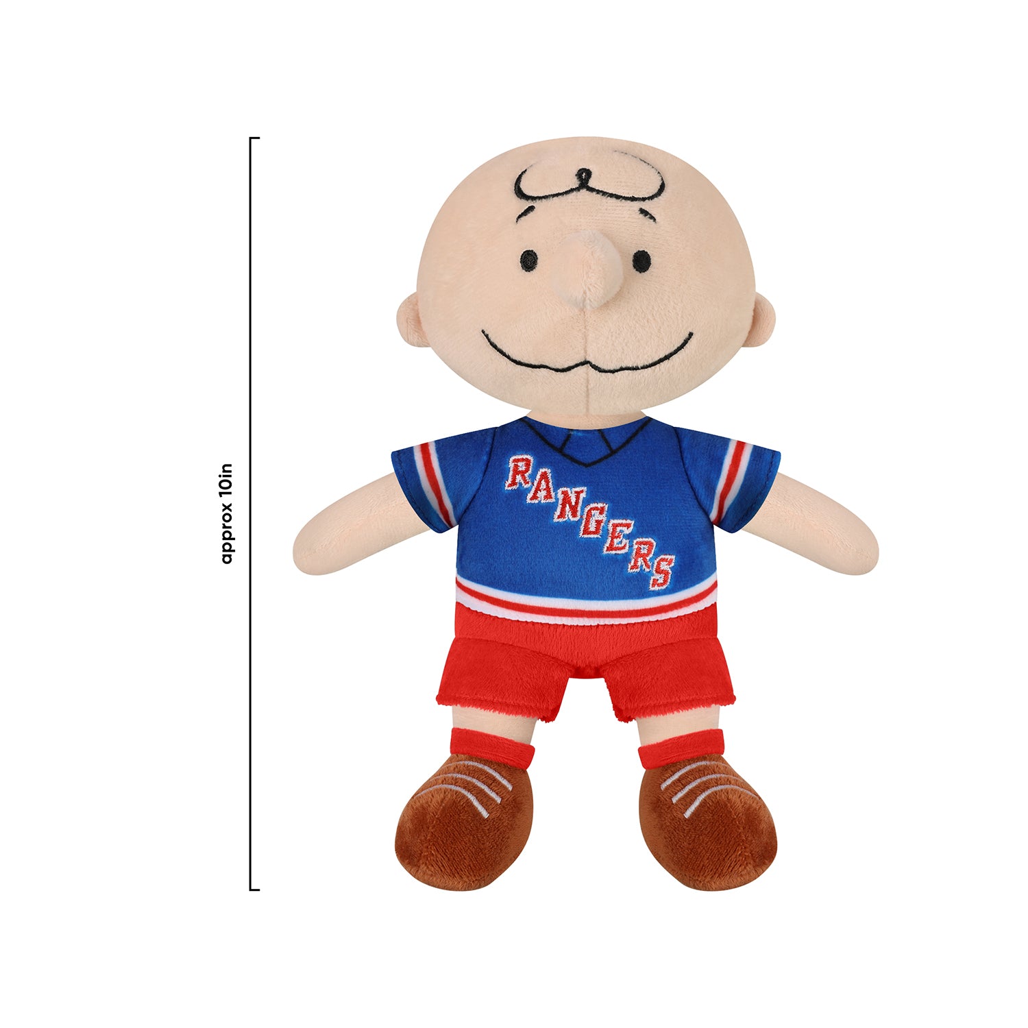 Rangers 10" Charlie Brown Plush - Front View