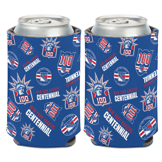 Wincraft Rangers Centennial 12 oz Can Cooler - Front View