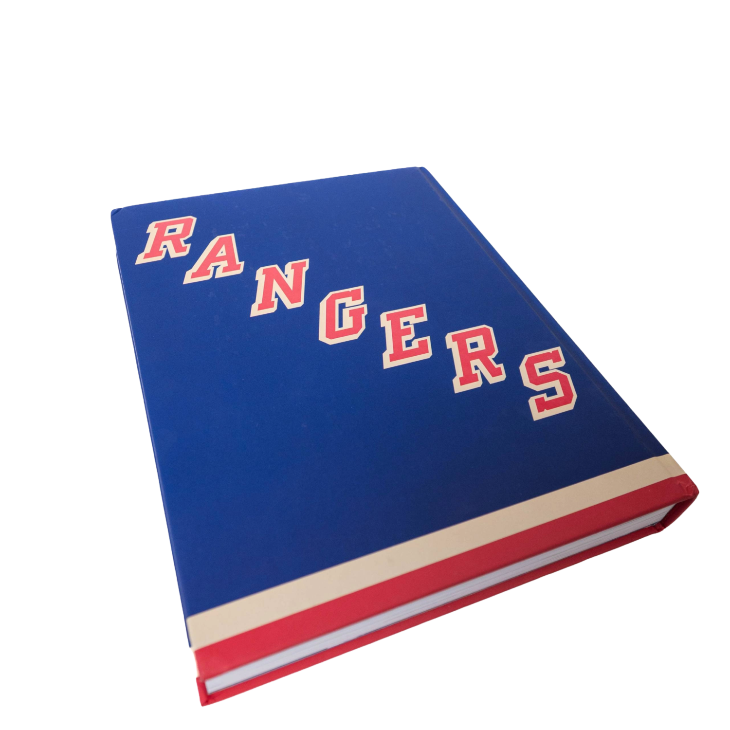 New York Rangers Official Centennial Book In Blue - Back View 2