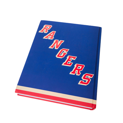 New York Rangers Official Centennial Book In Blue - Back View