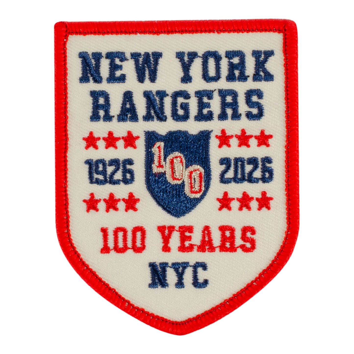Oxford Pennant Rangers Centennial Cream Fan Patch