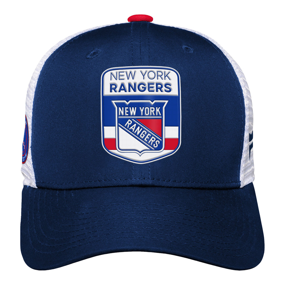 Outerstuff Reverse Retro Adjustable Meshback Hat - NY Rangers