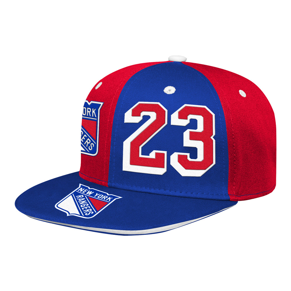 Outerstuff Reverse Retro Adjustable Meshback Hat - NY Rangers - Youth