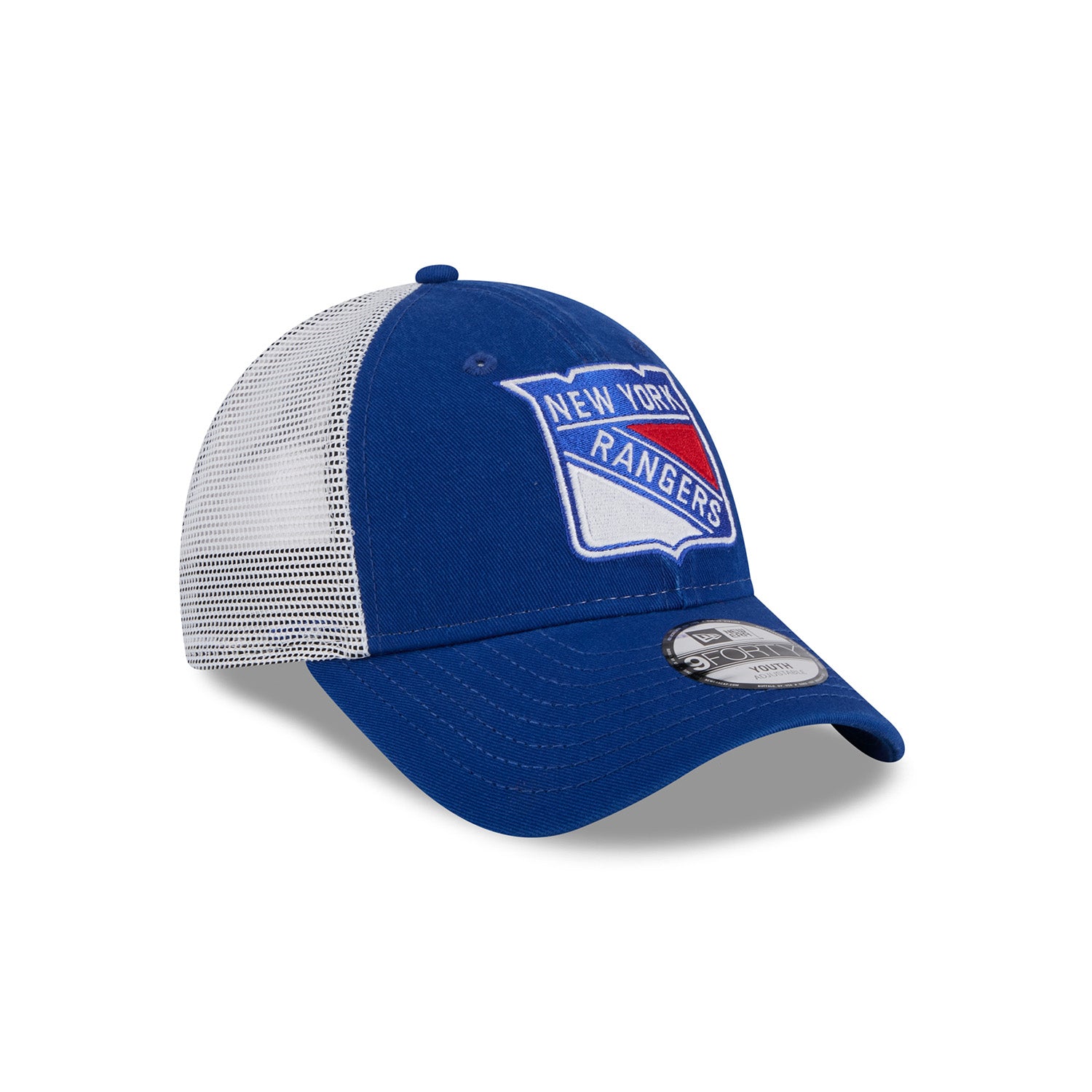 Youth New Era Rangers Royal 940 Trucker Adjustable - Front Right View