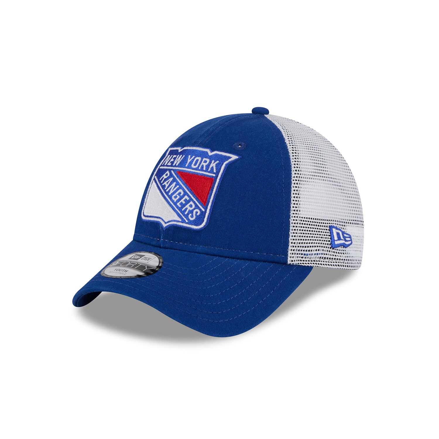 Youth New Era Rangers Royal 940 Trucker Adjustable - Front Left View