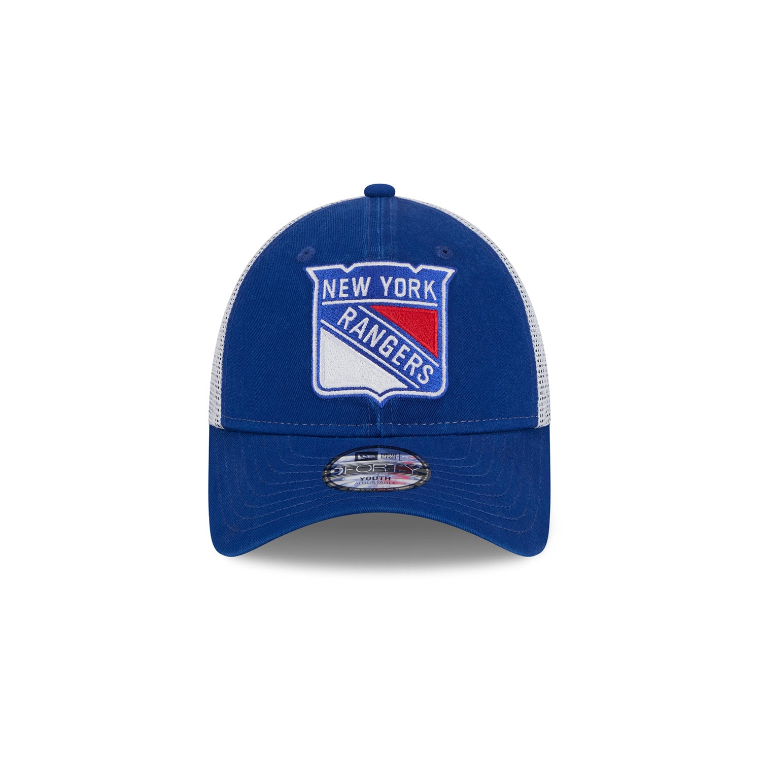 Youth New Era Rangers Royal 940 Trucker Adjustable - Front View