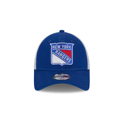 Youth New Era Rangers Royal 940 Trucker Adjustable - Front View