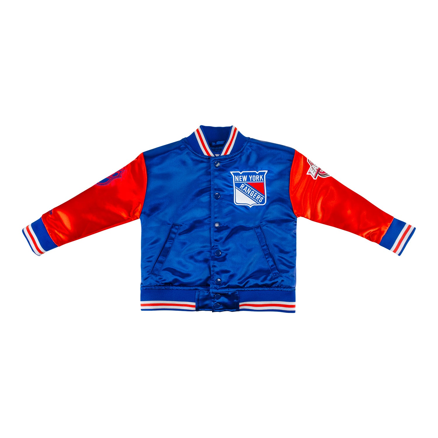 Toddler Mitchell & Ness Rangers Primetime Heavyweight Satin Jacket