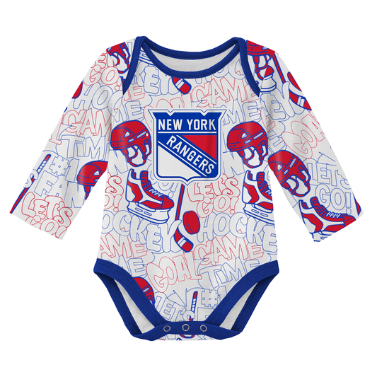 Newborn Rangers Chase The Dream Longsleeve Onesie - Front View