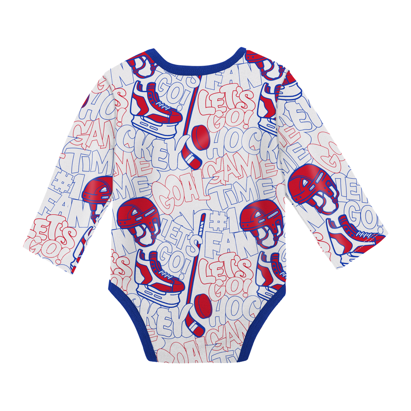 Newborn Rangers Chase The Dream Longsleeve Onesie - Back View