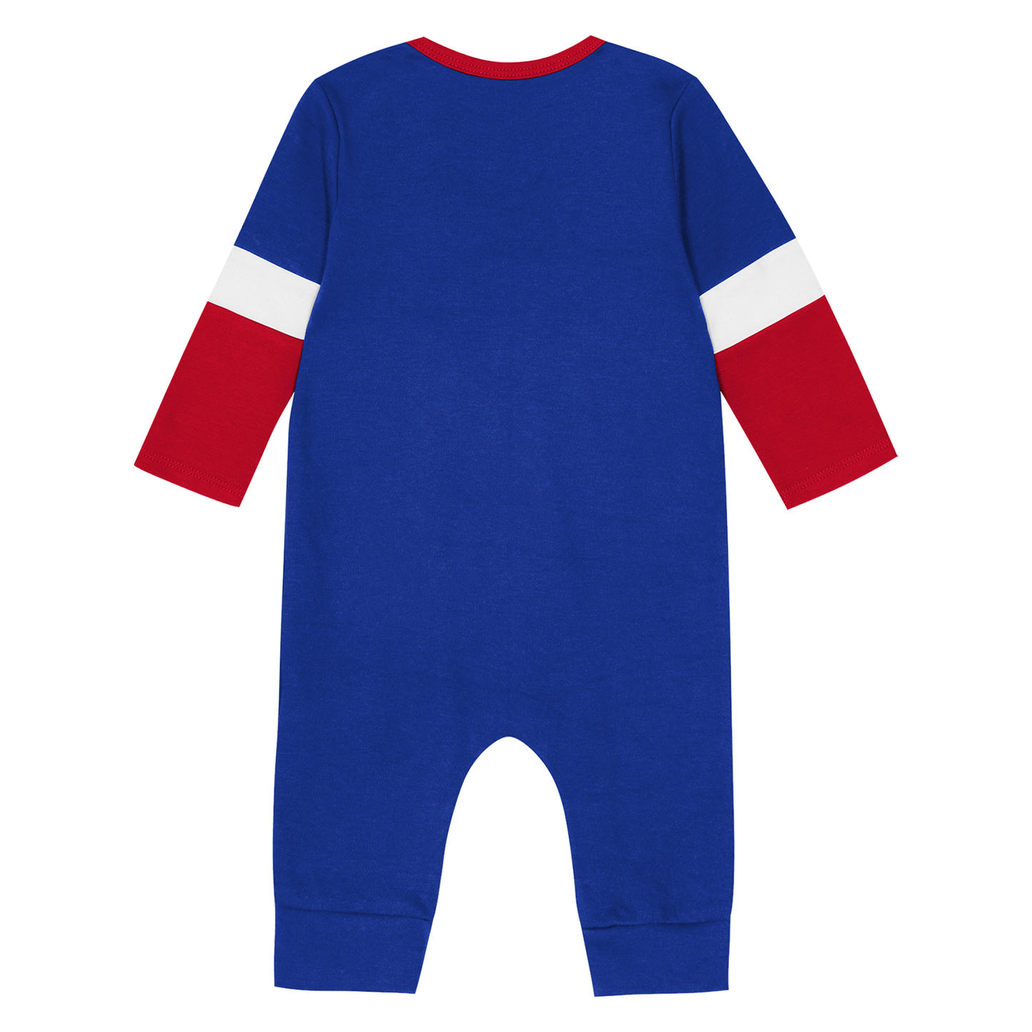 Newborn Rangers Cycling the Puck Longsleeve Coverall - Back View