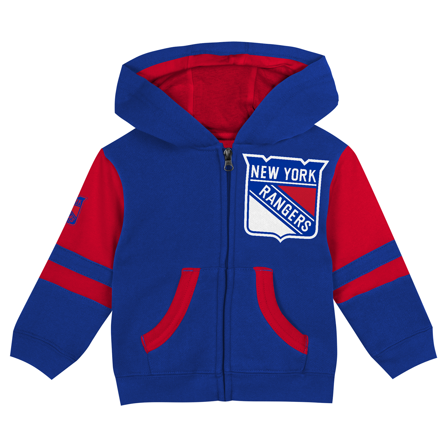 Toddler Rangers Face Off Full Zip Hoodie - Front View