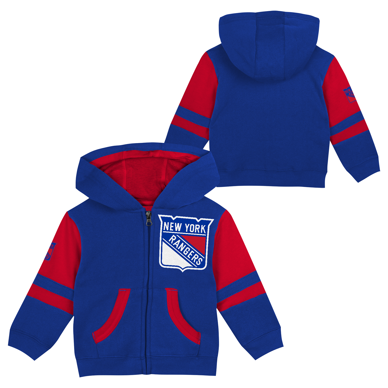 Toddler Rangers Face Off Full Zip Hoodie - Full View
