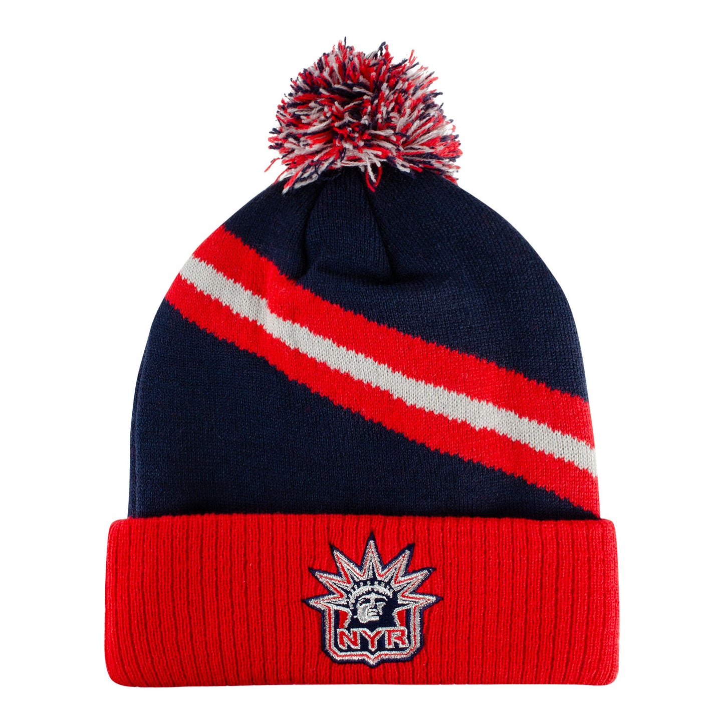 Youth Liberty Cuffed Pom Knit Hat