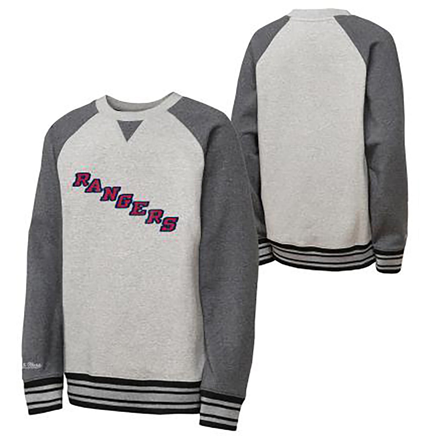 Youth Mitchell & Ness Rangers Legacy Collection Crew - Full View