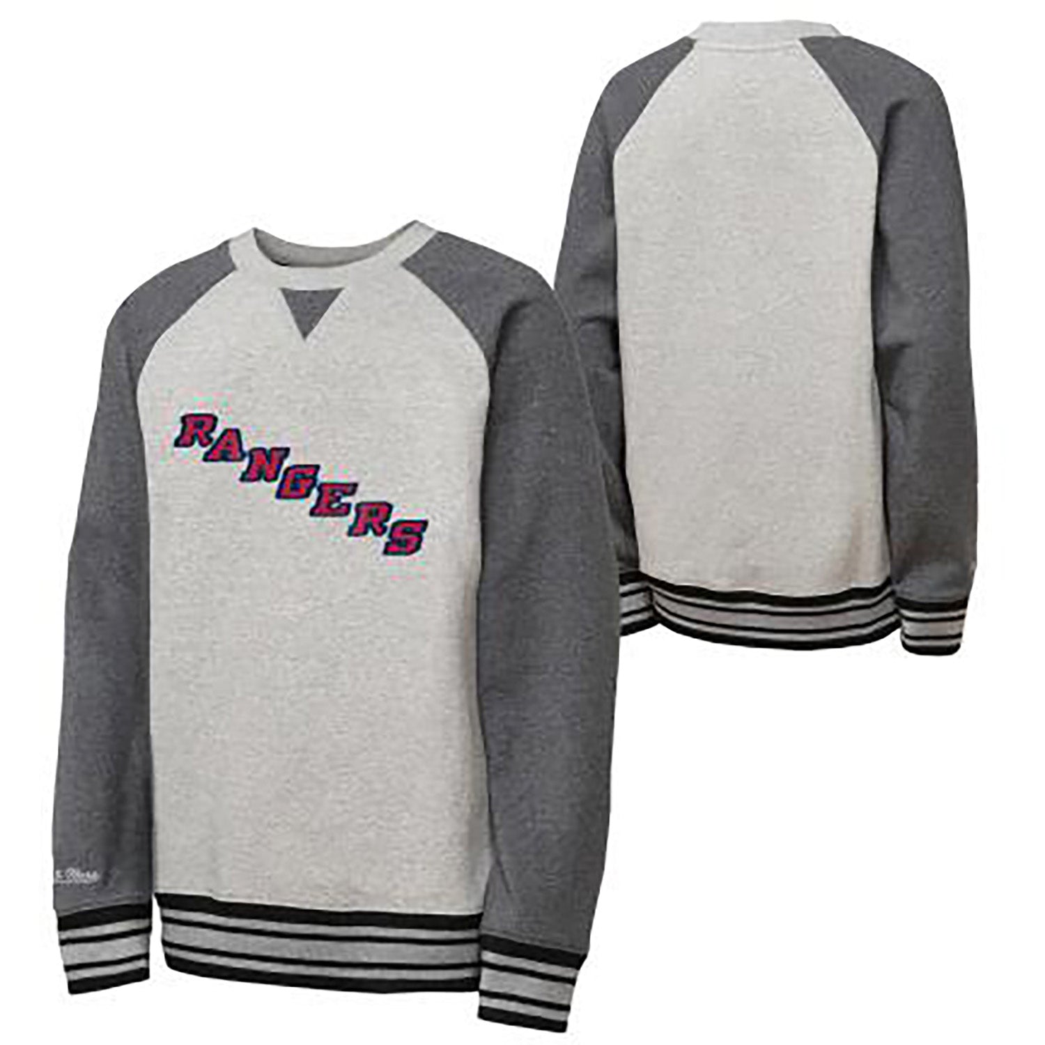 Youth Mitchell & Ness Rangers Legacy Collection Crew - Full View