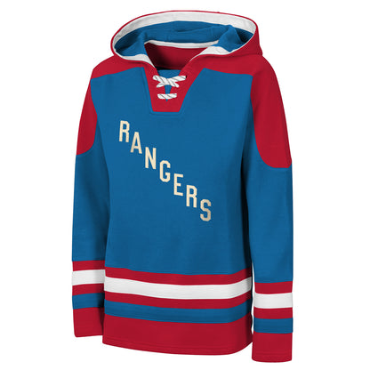 Youth Rangers Centennial Ageless Must Have Lace Up Hoodie - Front View