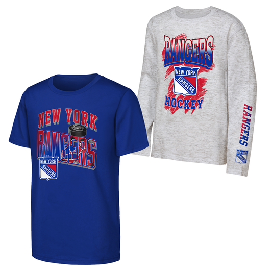Youth Rangers Rally Team 3 in 1 Combo Shortsleeve & Longsleeve Tee - Full View