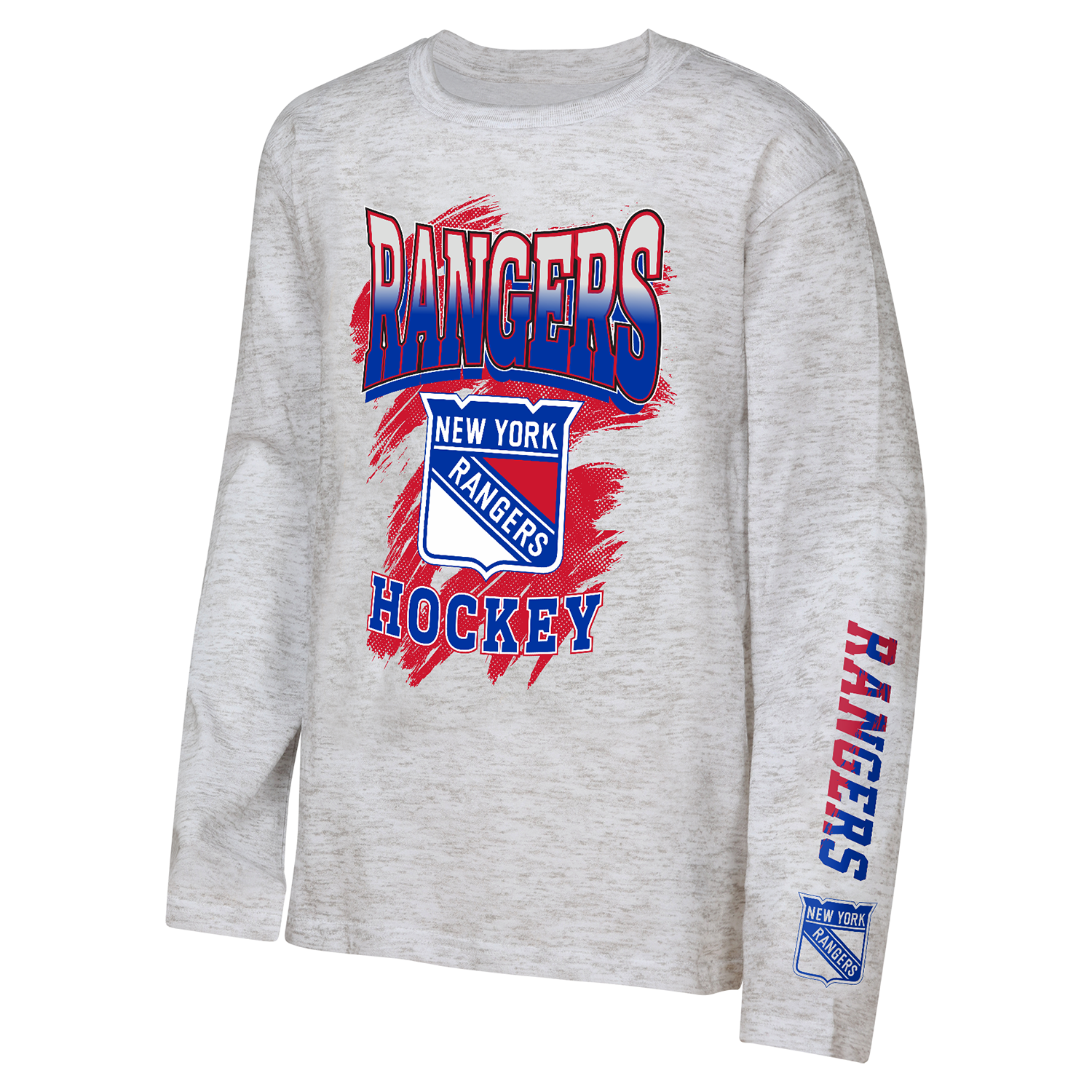Youth Rangers Rally Team 3 in 1 Combo Shortsleeve & Longsleeve Tee - Front View