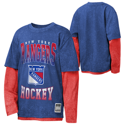 Youth Rangers Mineral Wash Two-fer Longsleeve Tee - Full View
