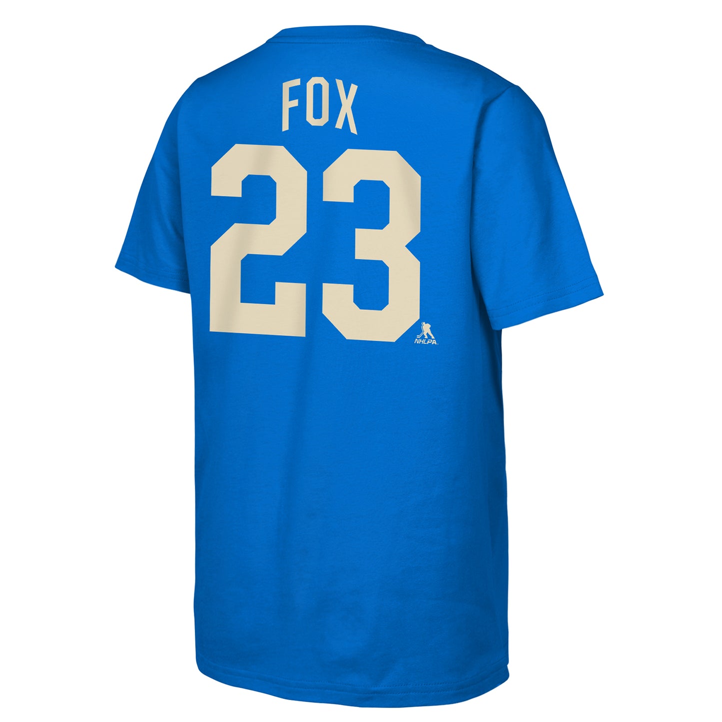 Youth Rangers Centennial Adam Fox Name & Number Tee - Back View