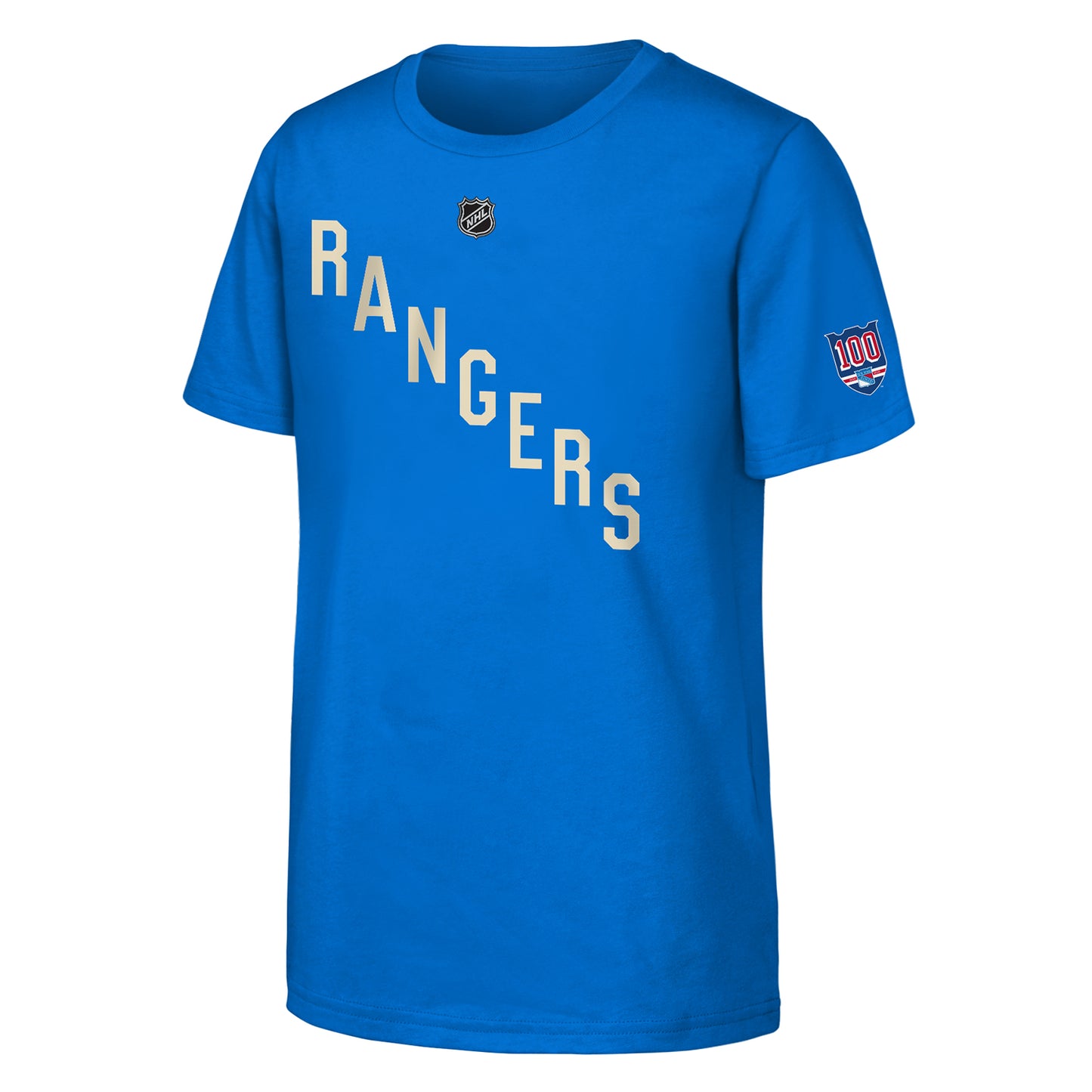 Youth Rangers Centennial Adam Fox Name & Number Tee - Front View
