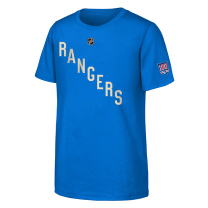 Youth Rangers Centennial Adam Fox Name & Number Tee - Front View